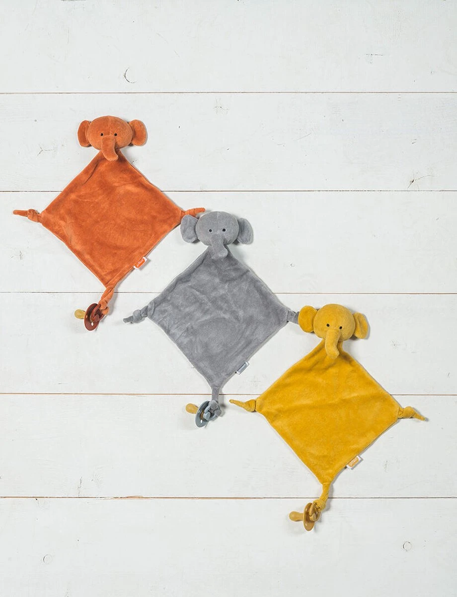 Jollein Knuffeldoekje Elephant - Storm Grey 8 Jollein Knuffeldoekje Elephant - Storm Grey - Afbeelding 6