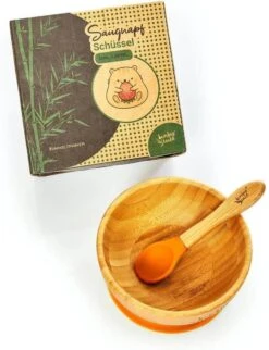 Bambuswald© Ecologische Zuignap Kom Incl. Lepel Voor Baby's & Peuters | 100% Duurzame Kom Gemaakt Van Bamboe - Stabiele Voeding Kom Servies Set Voor Kinderen Borden Baby's -Happy Horse Winkel 920x1200 7