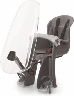 Polisport Bilby - Fietsstoeltje Voor + Windscherm - Zwart -Happy Horse Winkel 930x1200 2