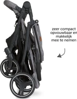ABC Design Duo Kinderwagen Twin Circle Line - Inclusief Regenhoes - Woven Graphite -Happy Horse Winkel 933x1200 2