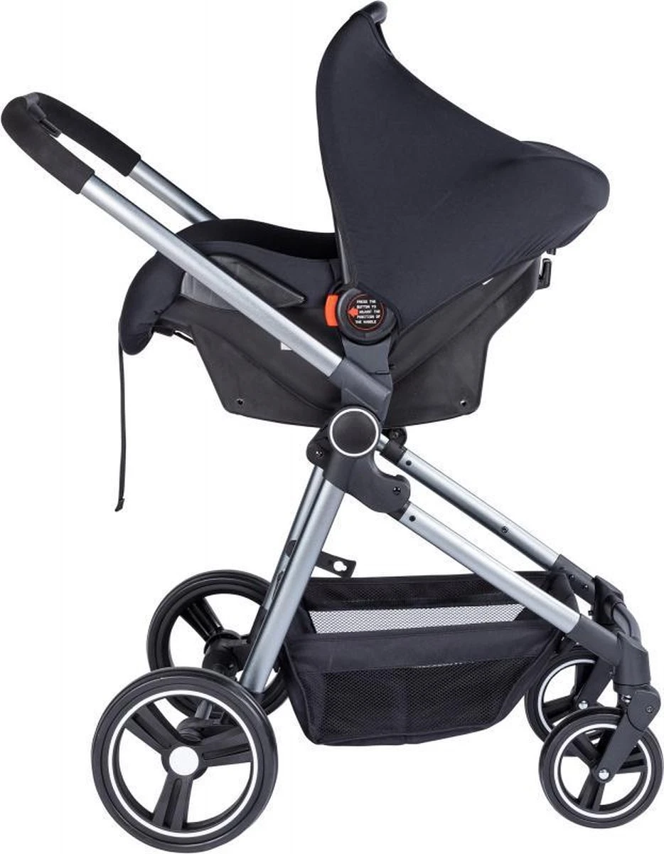 Puck Stroller 3 In 1 Max Zwart Met Frame Antra Incl Autostoel/Adapter/Mamabag 12 Puck Stroller 3 In 1 Max Zwart Met Frame Antra Incl Autostoel/Adapter/Mamabag - Afbeelding 10
