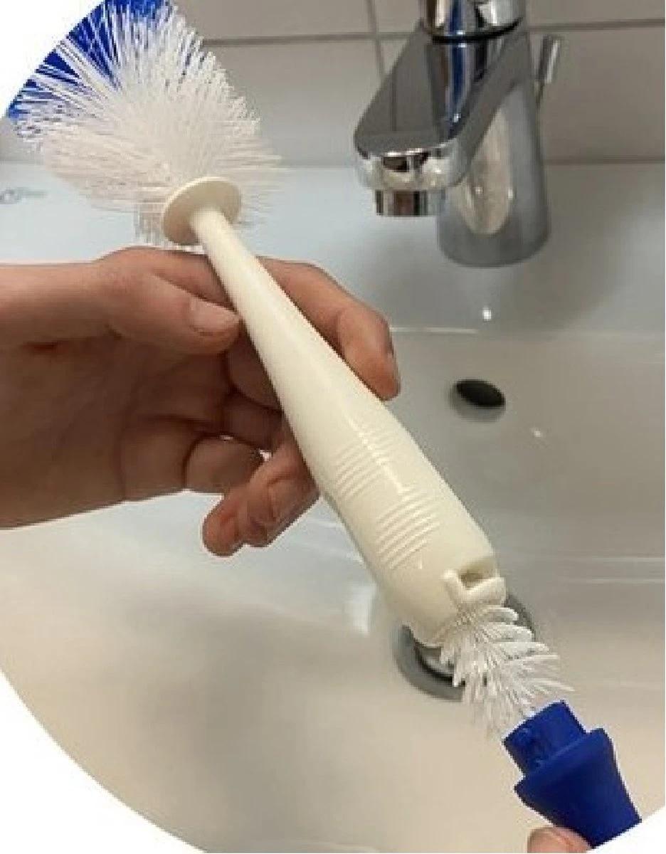 Baby Speen En Flessenborstel - Drinkfles Schoonmaakborstel - Met Zuignap En Mini Borstel 4 Baby Speen En Flessenborstel - Drinkfles Schoonmaakborstel - Met Zuignap En Mini Borstel - Afbeelding 2