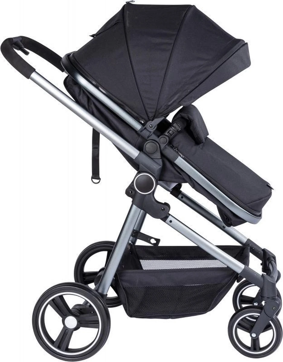 Puck Stroller 3 In 1 Max Zwart Met Frame Antra Incl Autostoel/Adapter/Mamabag 11 Puck Stroller 3 In 1 Max Zwart Met Frame Antra Incl Autostoel/Adapter/Mamabag - Afbeelding 9