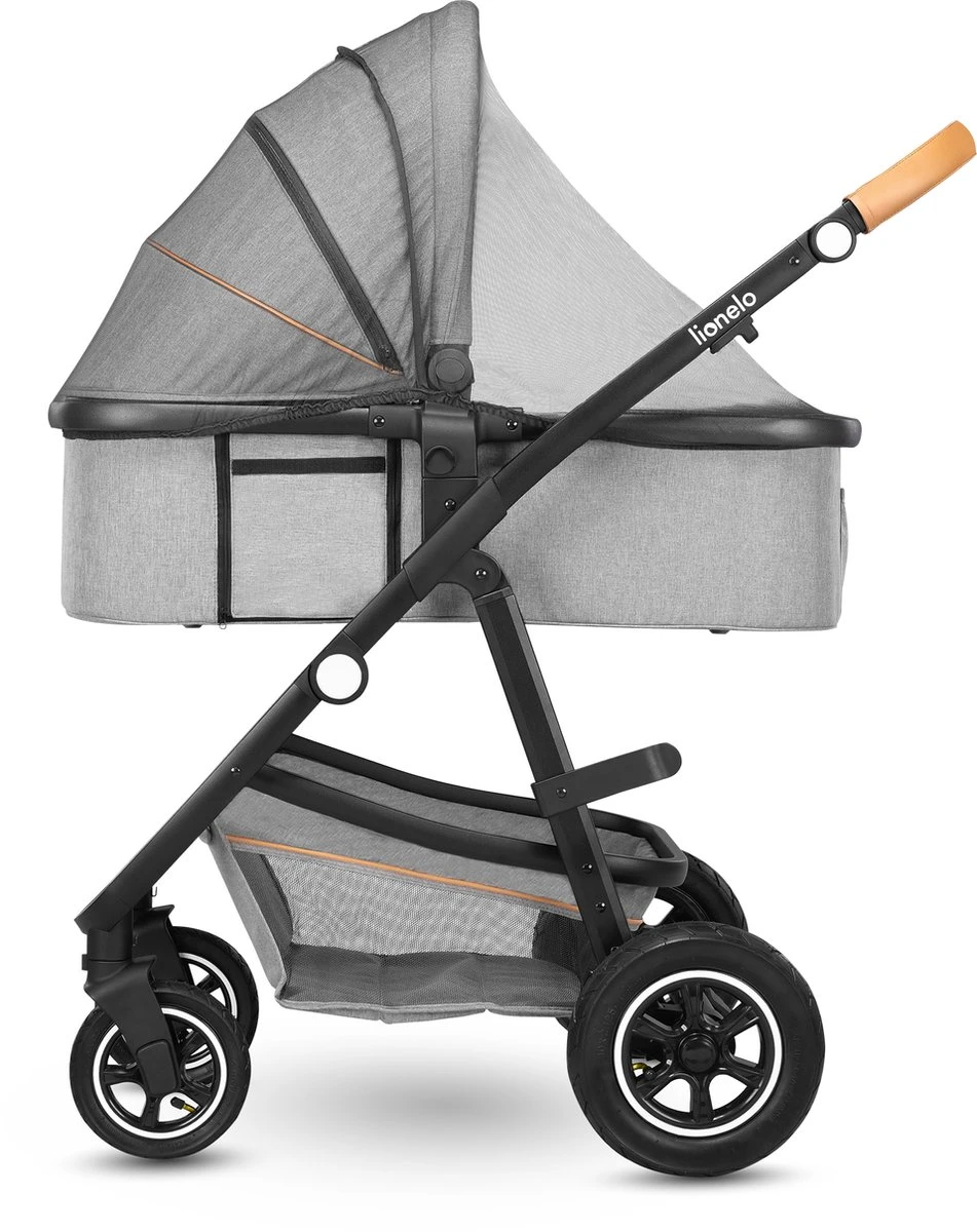 Lionelo Amber 3in1 - Kinderwagen - XXL SET - Incl. Autostoel - 0-22kg 15 Lionelo Amber 3in1 - Kinderwagen - XXL SET - Incl. Autostoel - 0-22kg - Afbeelding 13