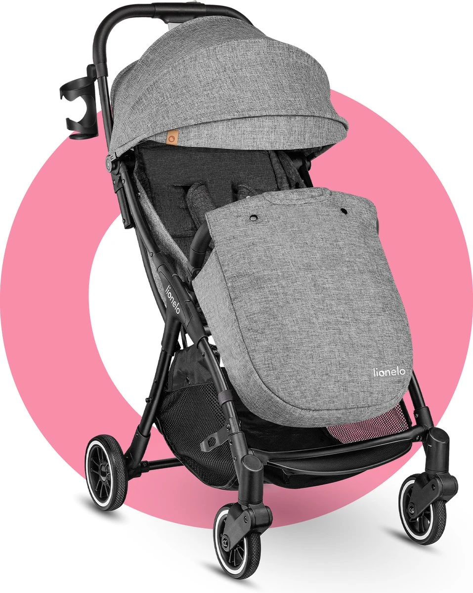 Lionelo Buggy Julie One - Kinderwagen Premium - Automatisch Opvouwen - Wandelwagen Tot 22 Kg - Comfortabele Zitje 9 Lionelo Buggy Julie One - Kinderwagen Premium - Automatisch Opvouwen - Wandelwagen Tot 22 Kg - Comfortabele Zitje - Afbeelding 7
