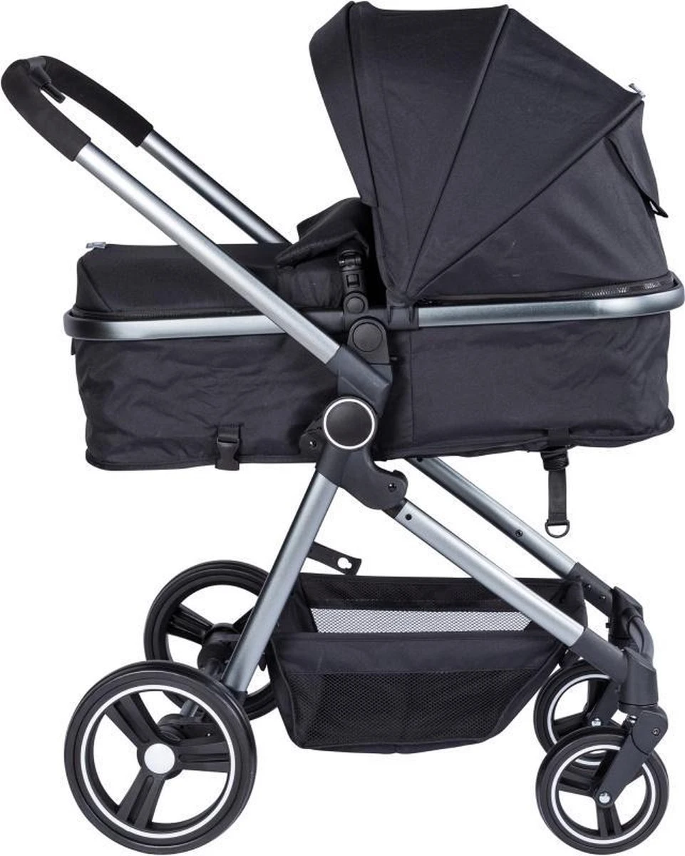 Puck Stroller 3 In 1 Max Zwart Met Frame Antra Incl Autostoel/Adapter/Mamabag 10 Puck Stroller 3 In 1 Max Zwart Met Frame Antra Incl Autostoel/Adapter/Mamabag - Afbeelding 8
