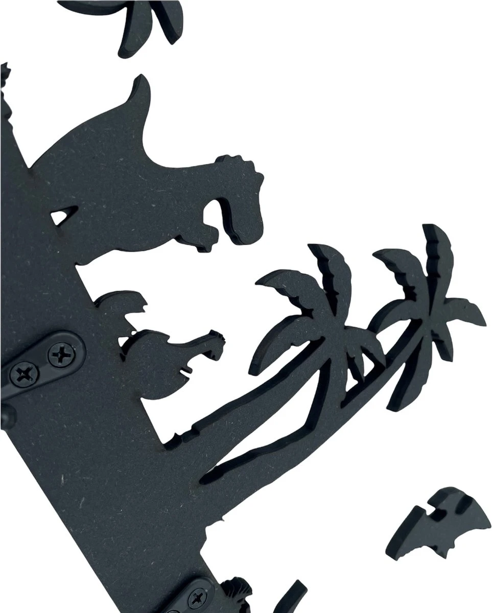 Merkloos Kinderkapstok - Kapstok Kinderen Dino - Kinderkamer Haakjes - Zwart - Hout - 5 Haken - Met Bevestigingsmateriaal 6 Merkloos Kinderkapstok - Kapstok Kinderen Dino - Kinderkamer Haakjes - Zwart - Hout - 5 Haken - Met Bevestigingsmateriaal - Afbeelding 4