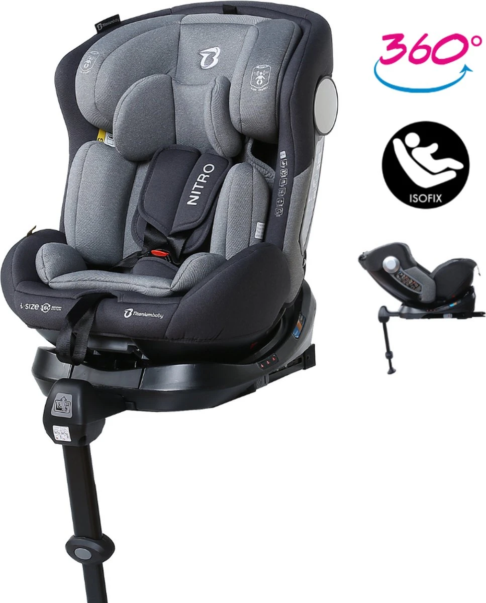 Autostoel Titanium Baby Nitro I-Size 360° 0-1-2-3 Isofix Rotation Grey 3 Autostoel Titanium Baby Nitro I-Size 360° 0-1-2-3 Isofix Rotation Grey