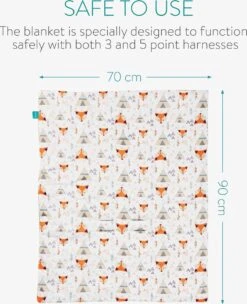 Navaris Zachte Wikkeldeken Voor Babyzitje - Babydeken Compatibel Met Maxi Cosi En Wandelwagen - Universeel En Geschikt Voor Driepuntsgordel - Vos -Happy Horse Winkel 974x1200 1