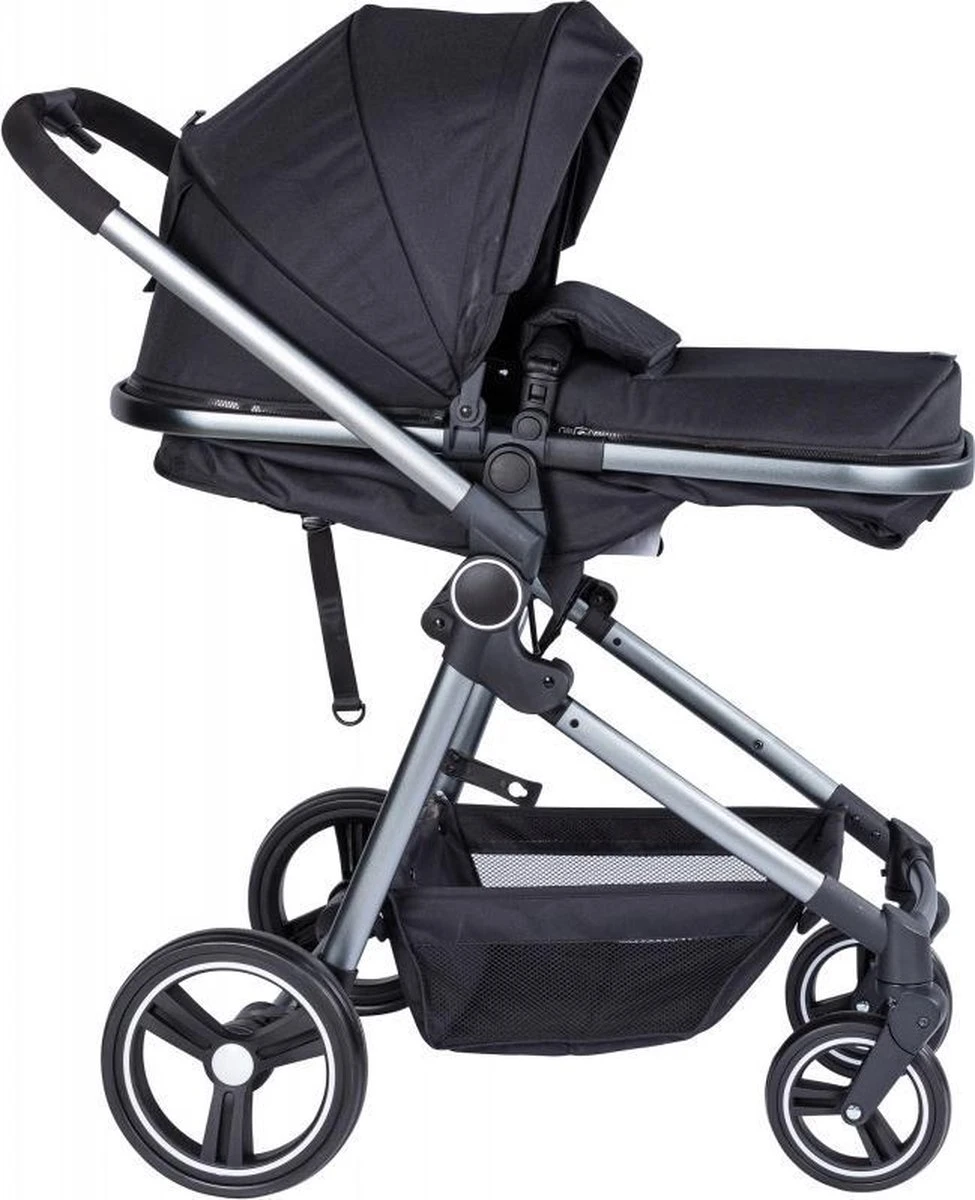 Puck Stroller 3 In 1 Max Zwart Met Frame Antra Incl Autostoel/Adapter/Mamabag 9 Puck Stroller 3 In 1 Max Zwart Met Frame Antra Incl Autostoel/Adapter/Mamabag - Afbeelding 7