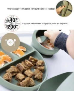 Baby-V® 4 Delig Siliconen Kinderservies Set Met Zuignap - Kinderbord Met Vakjes - Vaatwasserbestendig - Siliconen Servies Baby Met Zuignap - Kinderserviesset - Groen 21 Baby-V® 4 Delig Siliconen Kinderservies Set Met Zuignap - Kinderbord Met Vakjes - Vaatwasserbestendig - Siliconen Servies Baby Met Zuignap - Kinderserviesset - Groen -Happy Horse Winkel 977x1200 3