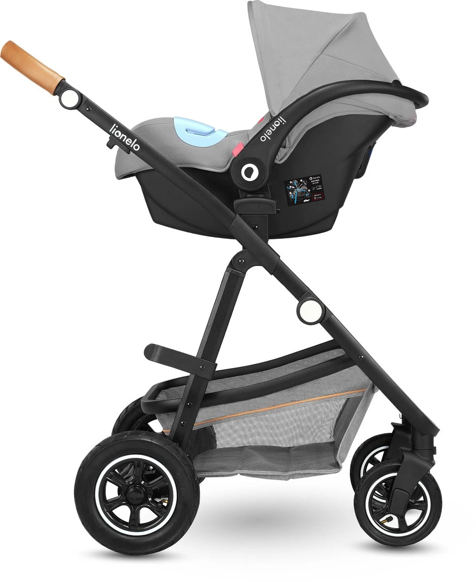 Lionelo Amber 3in1 - Kinderwagen - XXL SET - Incl. Autostoel - 0-22kg 14 Lionelo Amber 3in1 - Kinderwagen - XXL SET - Incl. Autostoel - 0-22kg - Afbeelding 12