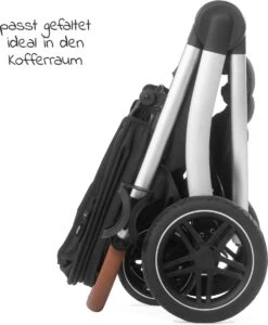 Hauck UpTown Buggy - Met één Hand Opvouwbaar - Zwart -Happy Horse Winkel 989x1200